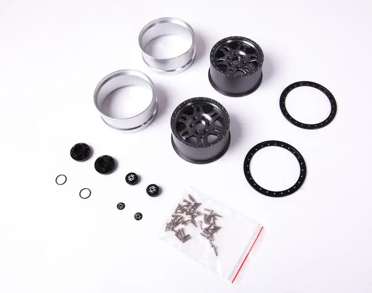 2PCS WHEELS Пара 2,6 колесные диски/шины для KM2 km1 TH1 TH2 тяги хобби F150 1/8 Wrangler JK модель внедорожника jRAXXAS TRX4 YETI - Цвет: 2PCS WHEELS