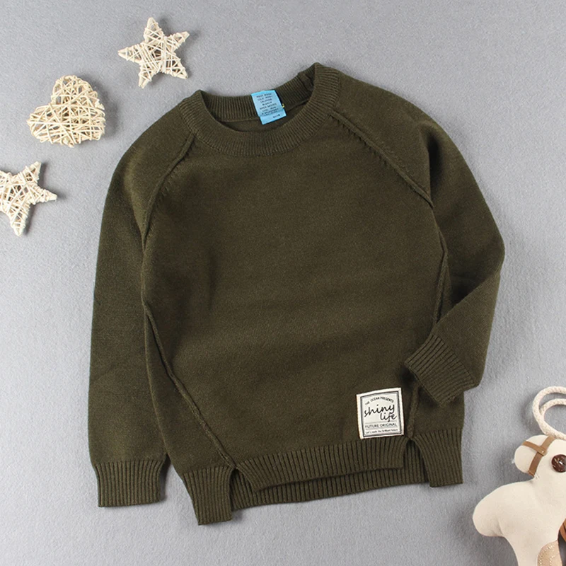 Children's sweaters autumn and winter new warm core-spun yarn boy sweater |
