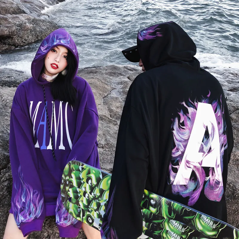 Прямая доставка Гонконг уличный толстовки Oversize хип-хоп Стиль Swag Tyga балахон осень