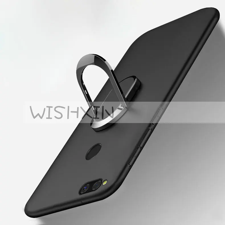 Мягкий чехол для ZTE Nubia Z17 Lite металлический кольцевой держатель магнитный