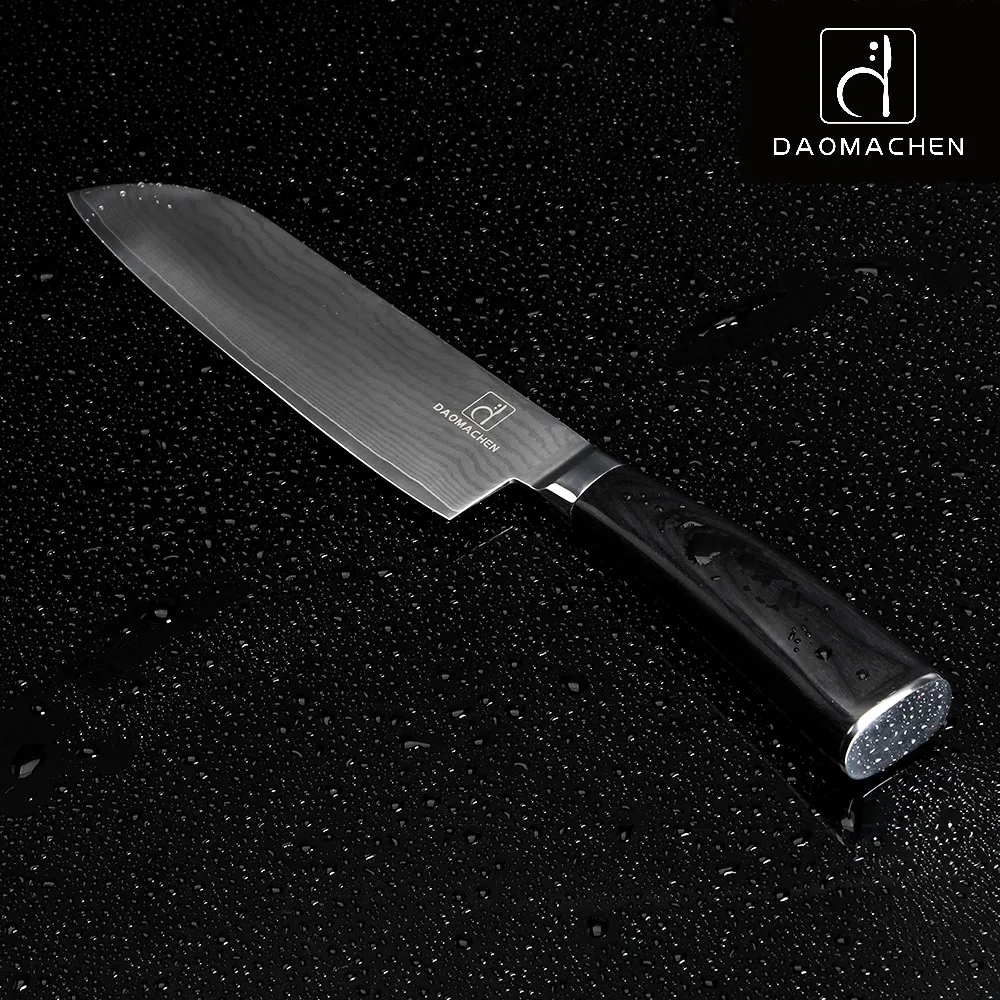 DAOMACHEN 2016 дамасский стальной кухонный нож 7 дюймов поварские ножи Модный японский