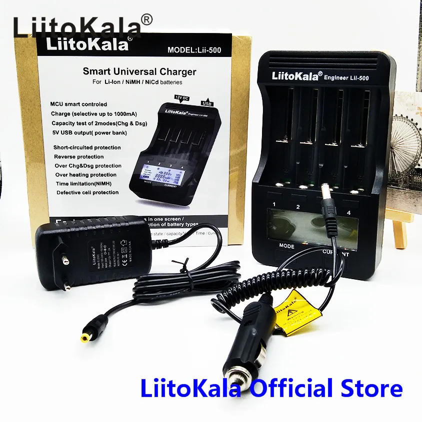 lii-500 Liitokala Lii-202 lii-402 18650 зарядное устройство 1.2 В 3.7 В 3.2 В 3.85 В AA/AAA 26650 10440 14500 16340 18350 Smart Зарядное устройство - Цвет: lii-500