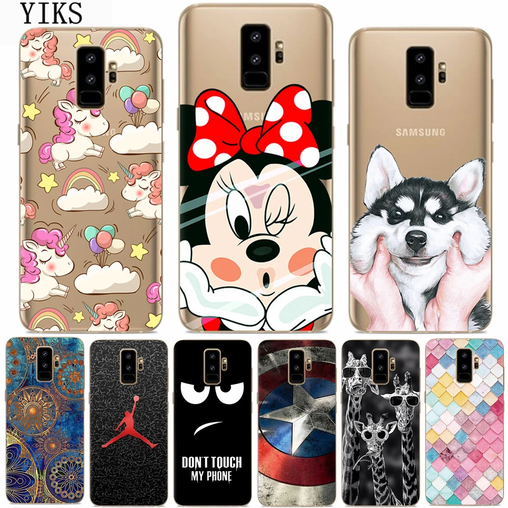 S9 plus case for Samsung s9 cover luxury cartoon soft TPU back samsung galaxy capa + cases |