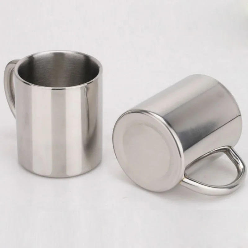 Кружка для кофе Эспрессо из нержавеющей стали 304 однотонная кофейная чашка воды |