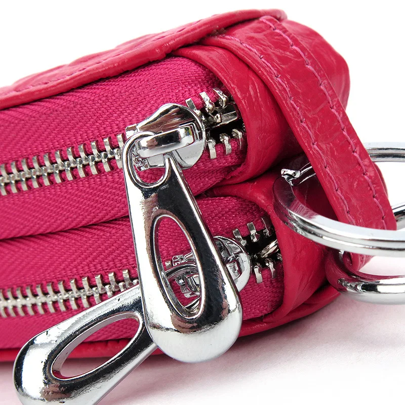 Бумажник для ключей esiposs из натуральной кожи Женский чехол на молнии мужской