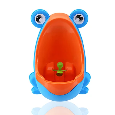 Blue Лягушка горшок для мальчиков писсуар Туалет с присосками Urinoir Enfant Penico Menino WC обучение Pinico дети писсуар-мальчик для детей - Цвет: Blue