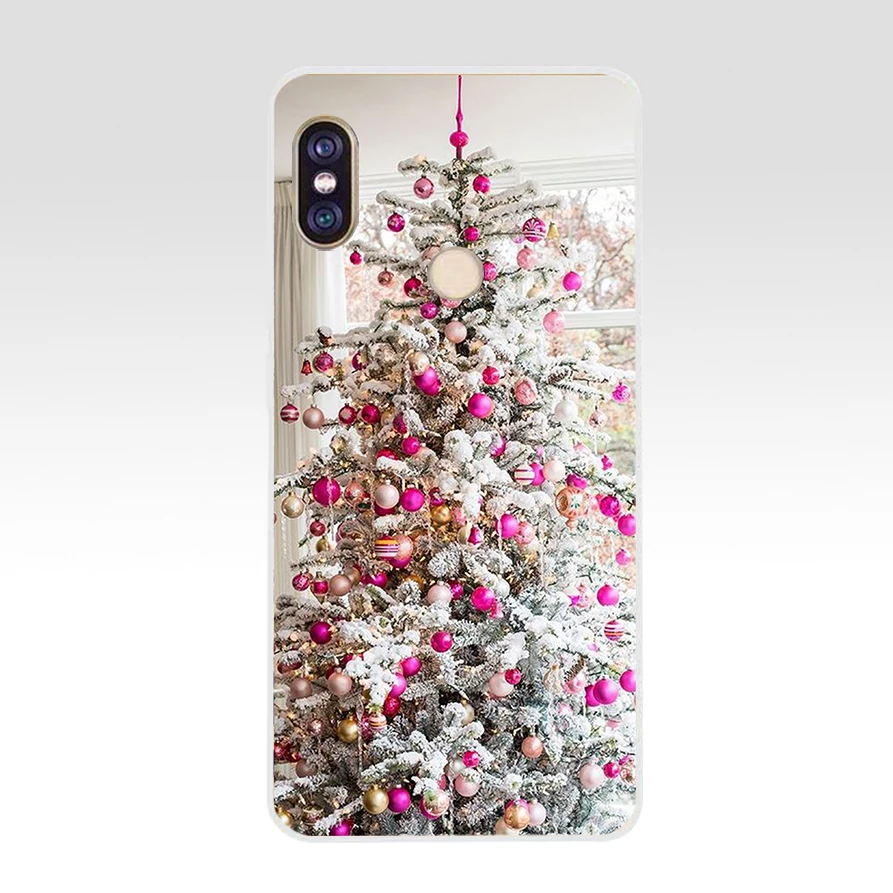 123A pink Christmas Ball Lights Ornaments Soft Silicone Tpu Cover phone Case for xiaomi redmi 6 pro note 5 plus 4 4x mi 8 | Мобильные