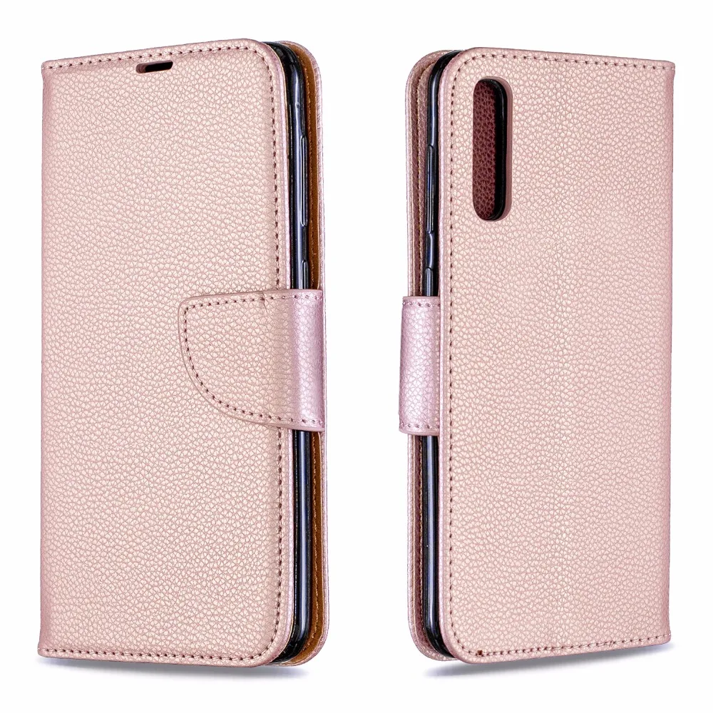 Для Samsung Galaxy A40 A50 A 50 A505F A20 A10 2019 кожаный чехол личи кошелек для A70 A30 afгуб карта