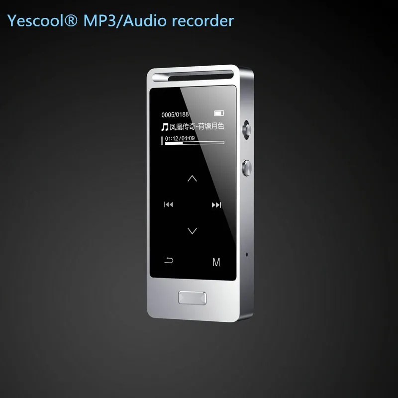 Сенсорный экран MP3 плеер 8 Гб Yescool X3 Металл APE/FLAC/WAV высокое качество звука без потерь Музыкальный плеер лирический дисплей с fm-радио