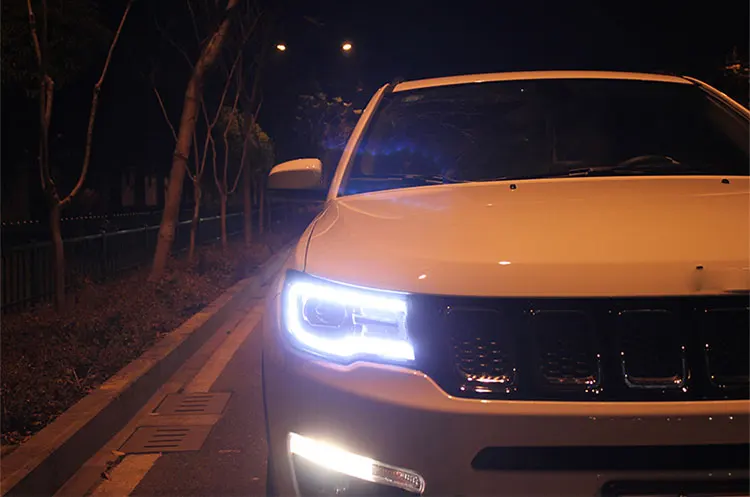 DY_L стайлинга автомобилей для Jeep compass фары- для компас светодиодный фар линзы двойной луч H7 спрятал bi Xenon объектива
