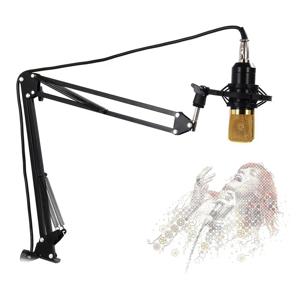 Новый черный Регулируемый держатель подставка для студийного микрофона|holder