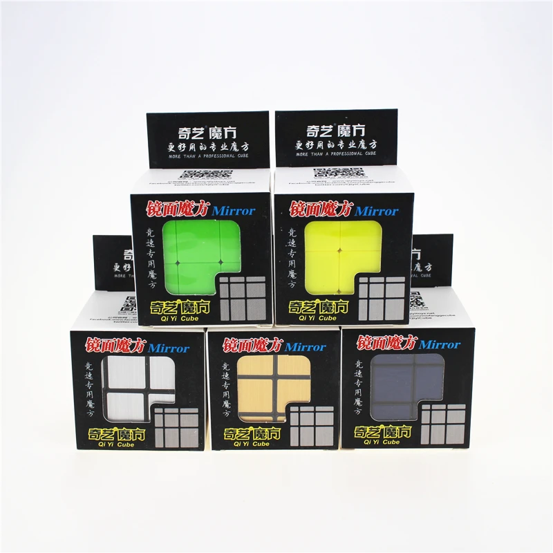 Новинка QiYi 3x3x3 зеркальные блоки магический куб соревнование Кубики-головоломки