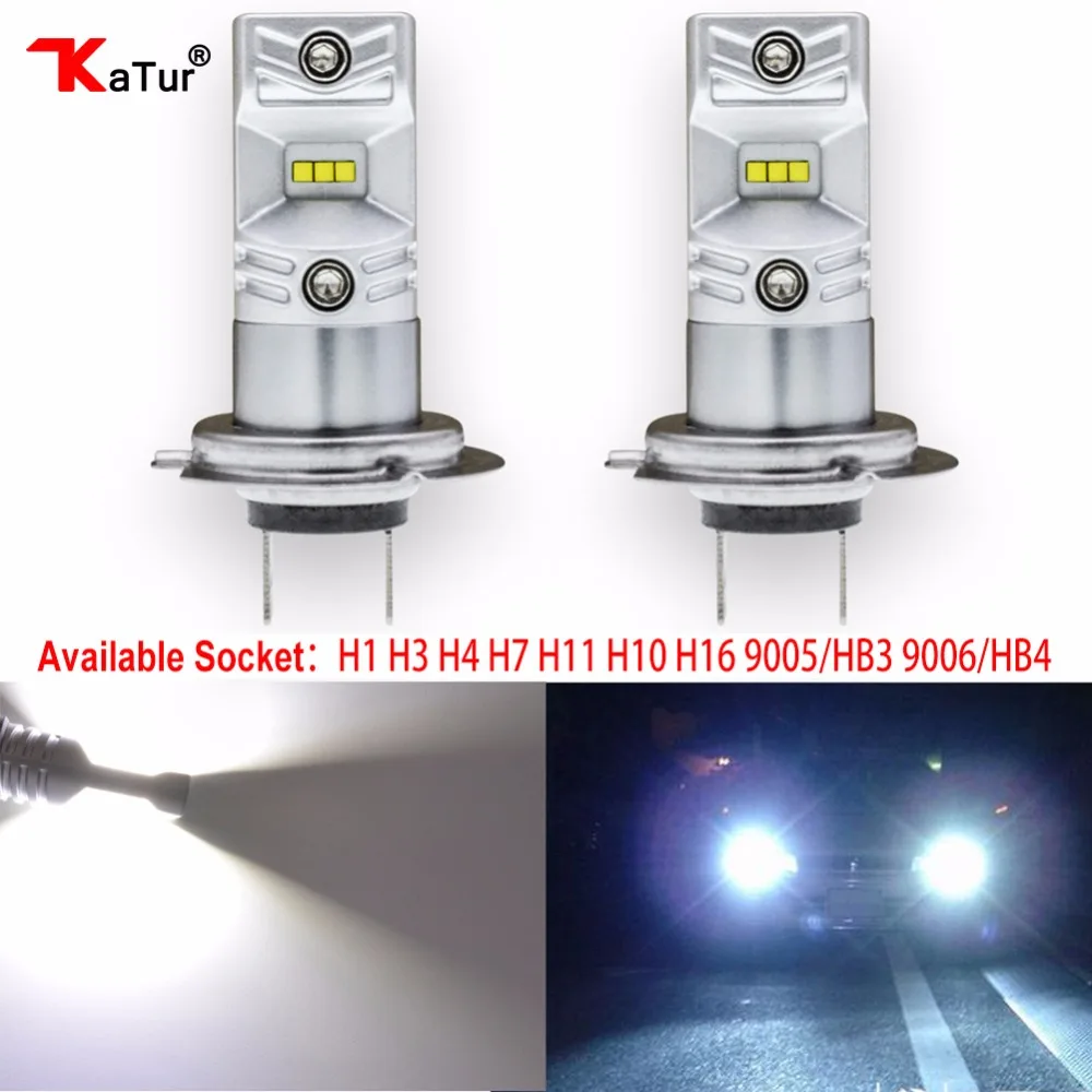 2шт H1 H3 H4 H7 H8/H11 H10 5202 9005/HB3 9006/HB4 светодиодные лампы авто противотуманный светильник