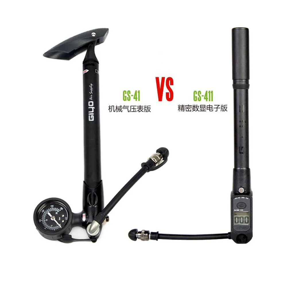 

GS411 digital electronic mountain front fork tube multi-functional high-pressure pump Bicycle repair tools 300 psi