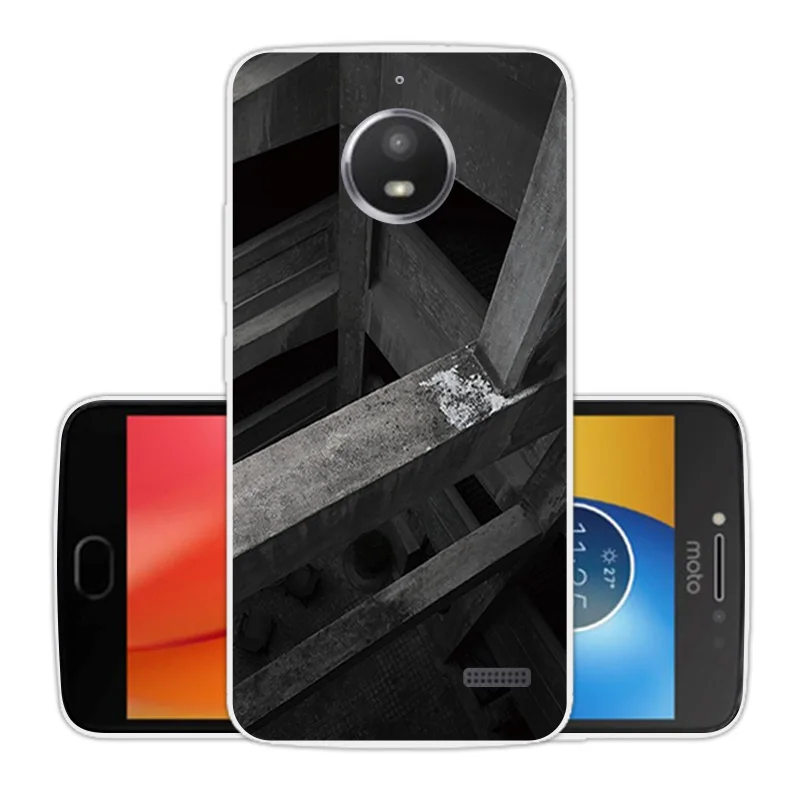 Для Motorola Moto E4 Мягкий силиконовый чехол для телефона квадратный XT1766 XT1763 мягкий TPU 5