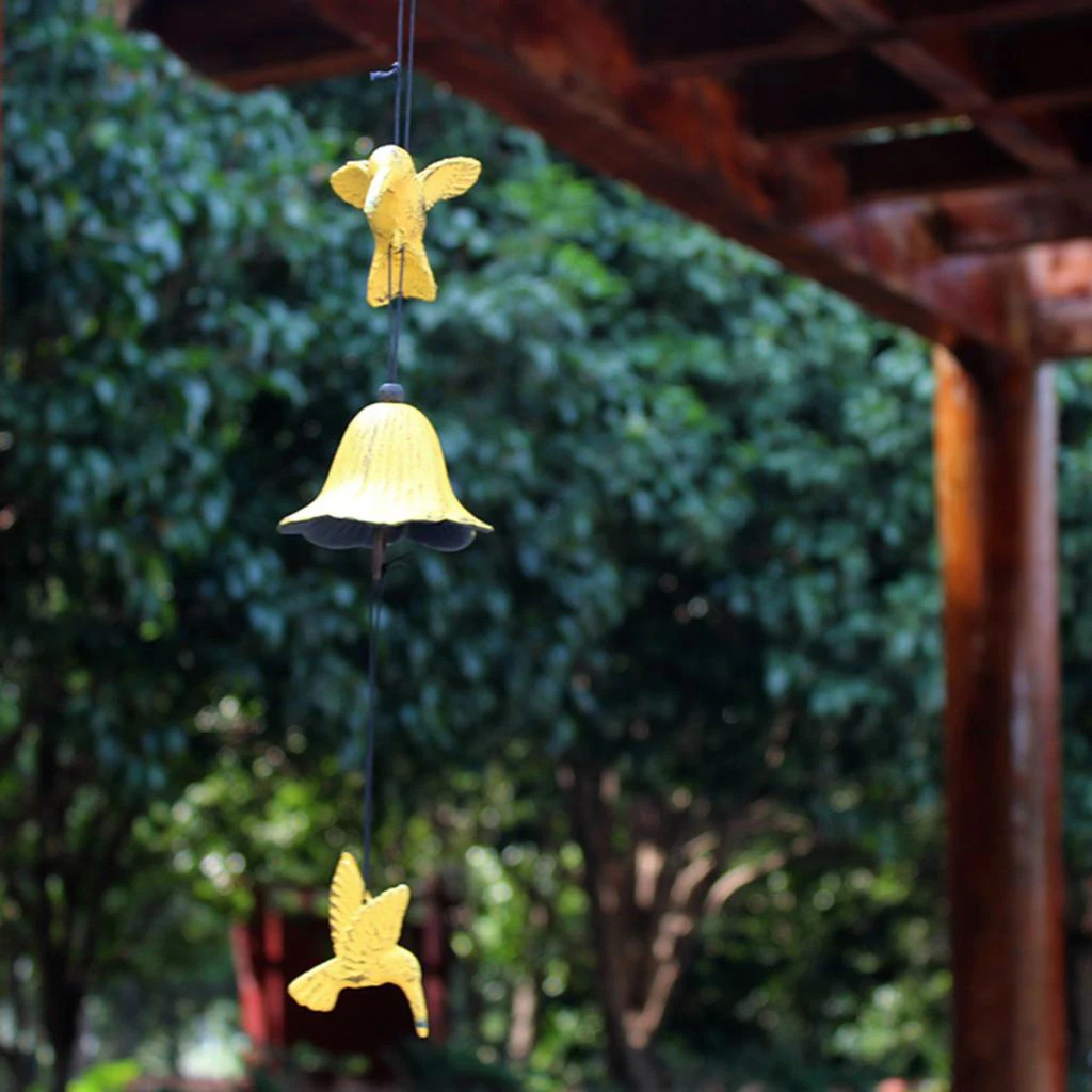 

Двойной Колибри Windchimes сад открытый висячий колокольчик украшение дома фэншуй