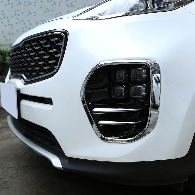 Для KIA KX5 Sportage 2016 2017 ABS хромированный передние противотуманные фары светильник