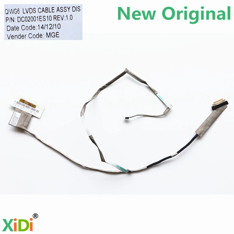 Новый qiwg6 dc02001es10 LVDS кабель для Lenovo G580 G585 ЖК дисплей lvds|for cable|dc cablecable dc |