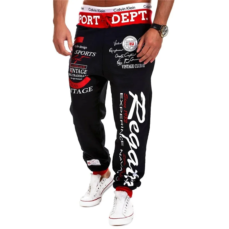 1 pcs Pant Мужские спортивные костюмы куртка с капюшоном спортивный костюм новая весенняя спортивная одежда мужские спортивные комплекты Спортивный костюм с принтом мужская одежда - Цвет: 1 pcs Pant