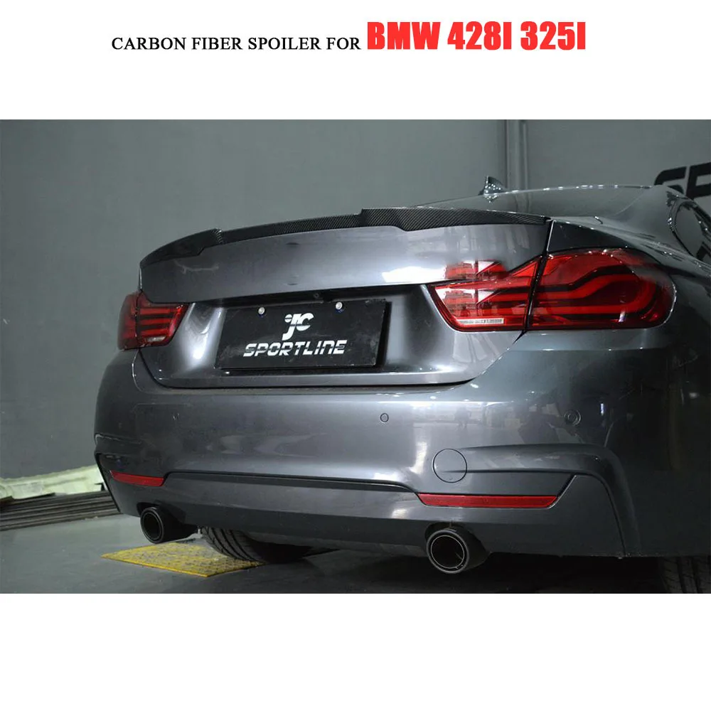 F32 углеродное волокно задний багажник спойлер крыло для BMW 4 серии купе 2 дверь 2014