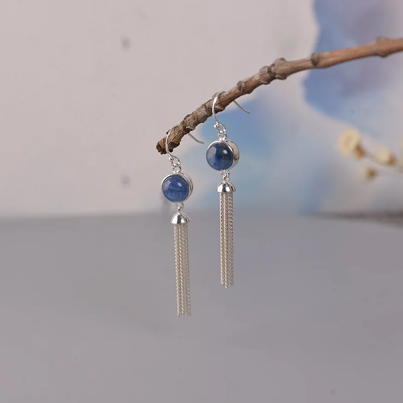 Золотой олень S925 серебро Ремесло Женская мода темперамент lapis Кристальный