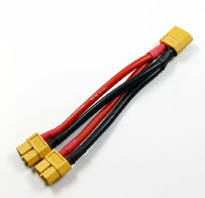 10 см XT60 разъем 1 папа 2 Женский 12AWG параллельный Соединительный кабель для