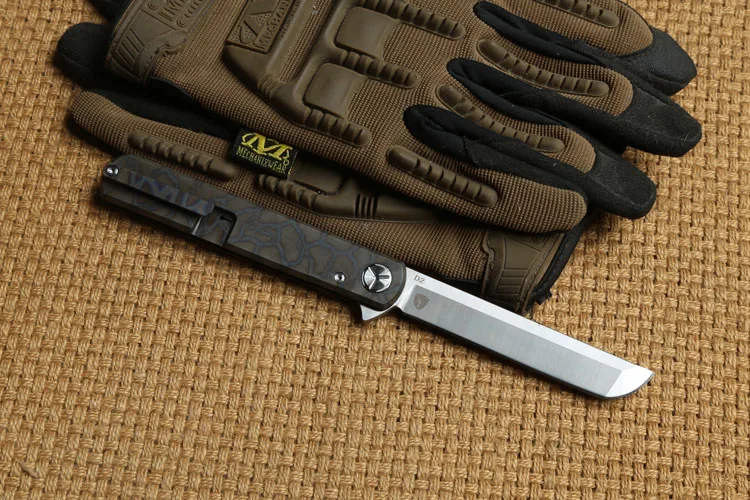 Два солнца TS67 D2 лезвие Flipper мяч складной нож титановый кемпинг охотничий