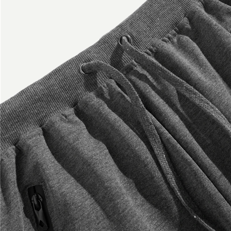 SweatyRocks мужские полосатые боковые брюки с завязками на талии уличная Зауженные спортивные брюки модные повседневные серые брюки и брюки