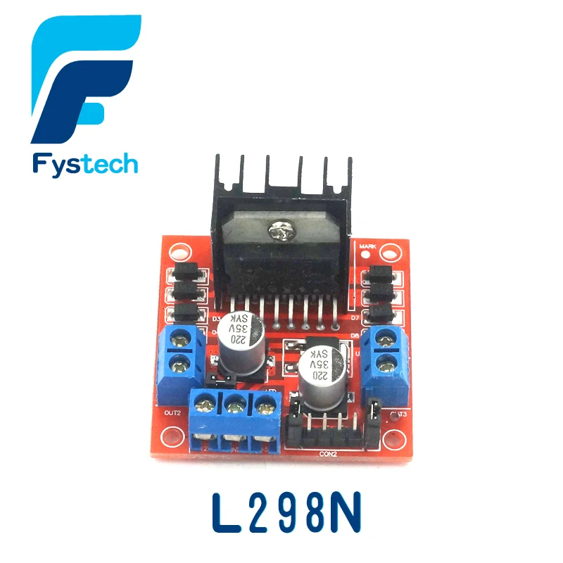 Новый двойной H Мост DC шаговый двигатель контроллер платы модуля L298N постоянного