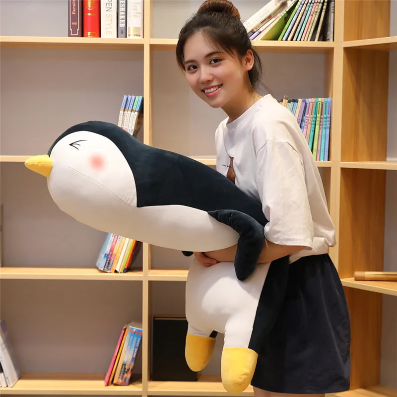 

100cm Giant Soft fat Penguin Plush Toys Stuffed Cartoon Animal Doll Fashion Toy for Kids Baby Lovely Girls Christmas Gifts