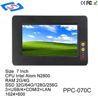 7 industrial grade panel pc with touchscreen interface to run win linux system support 3g4gltewifi application pos