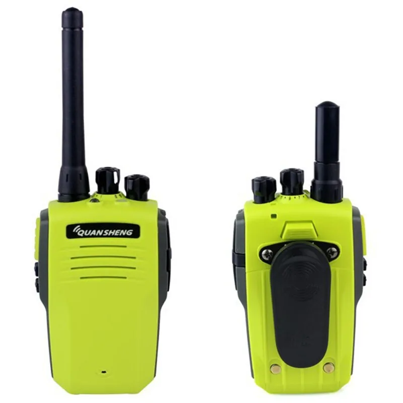 

2pcs Green Original QUANSHENG TG-K100 Walkie Talkie 5W UHF 400-480MHz 16CH Jacklight Scan DTMF Two Antenna Two Way Radio