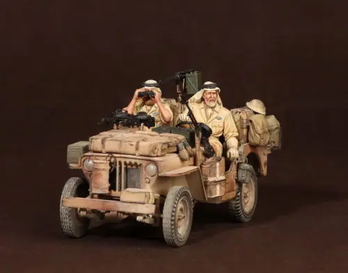 Набор для сборки фигурок из смолы масштаб 1/35 североафриканская британская