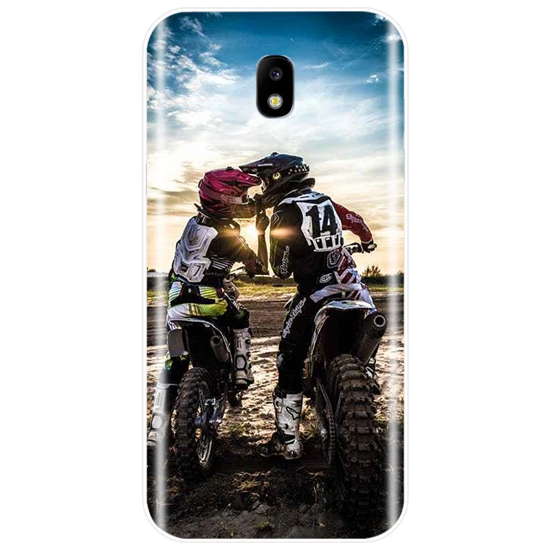 Motocross moto cross dirtbikes Cover TPU Phone Case For Samsung Galaxy J3 J4 J6 J8 2018 J5 J7 2017 2016 J3PRO PLUS | Мобильные