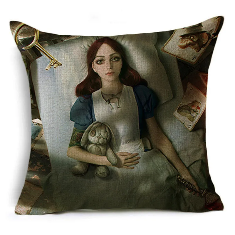 DecorUhome Nordic льняная Наволочка на подушку Пёс из мультфильма мороженое Книжная
