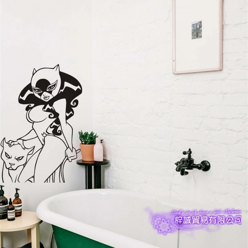 Настенная Наклейка с обнаженным телом декор для ванной комнаты постеры