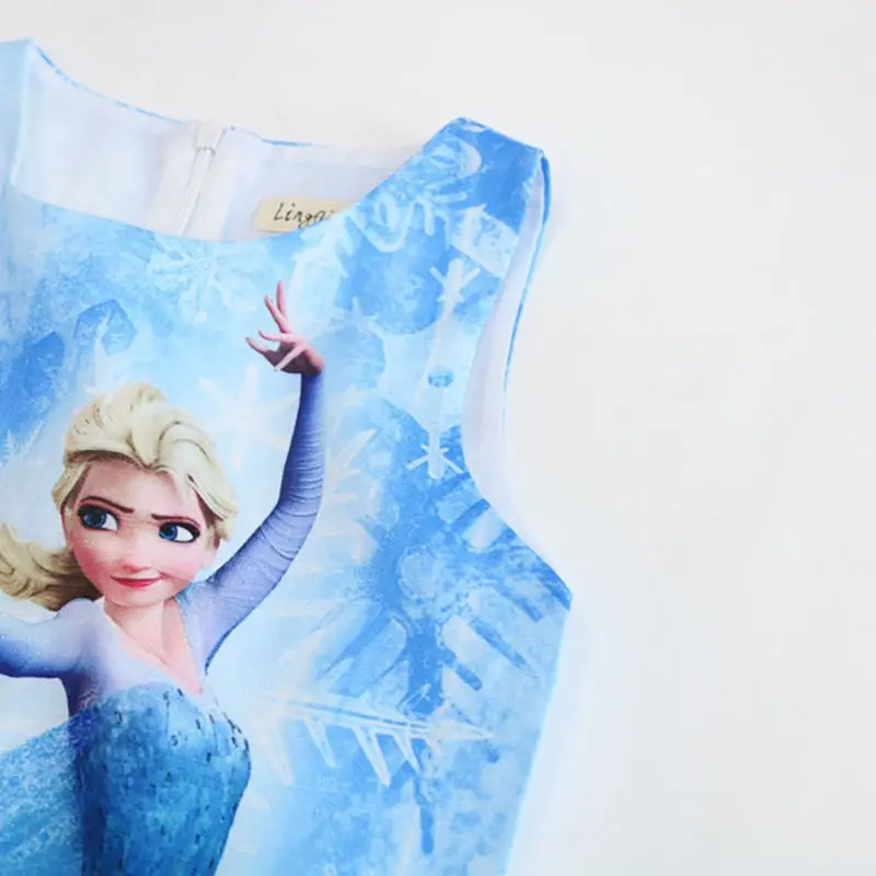 Лидер продаж платья для девочек летнее платье без рукавов От 3 до 7 лет