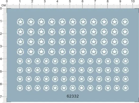 Универсальный детальный Американский армейский белый Звездный Танк маркировка