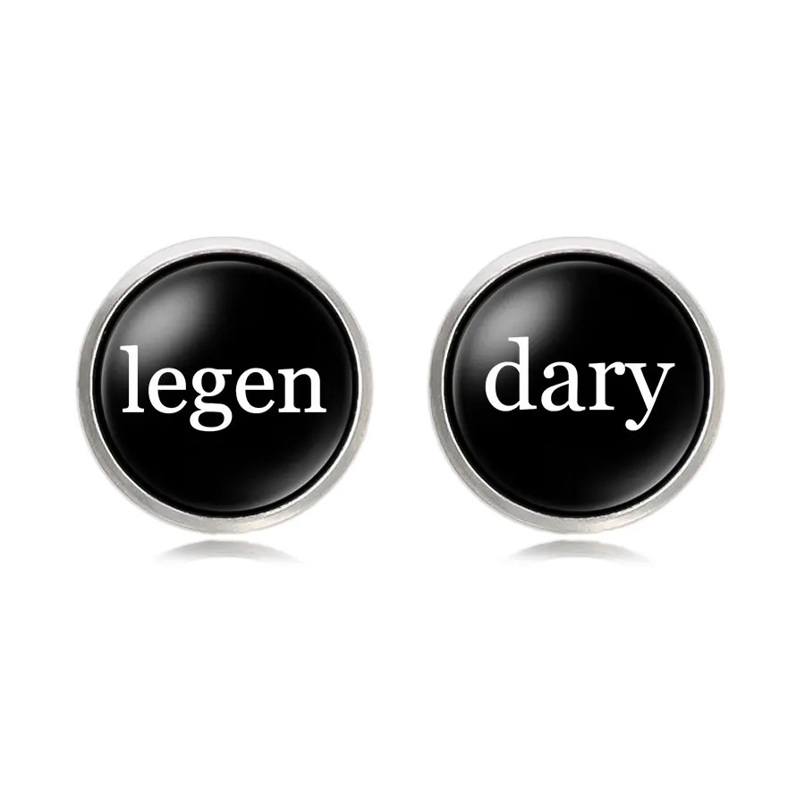 Серебряный цвет Legen Dary запонки для мужчин рубашка аксессуары Барни Стинсон