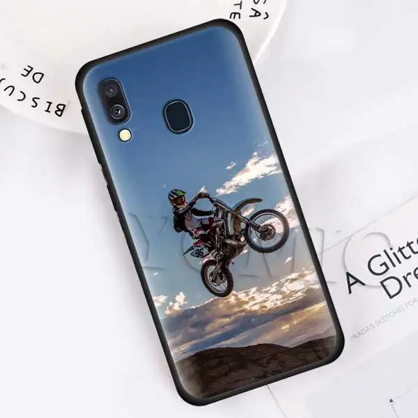 001 Moto крест moto rcycle Спорт на открытом воздухе силиконовый мягкий чехол для samsung Galaxy A50 A40 A70 A30 A20 A80 A6 A7 A8 плюс A9 черный чехол Чехол - Цвет: 001