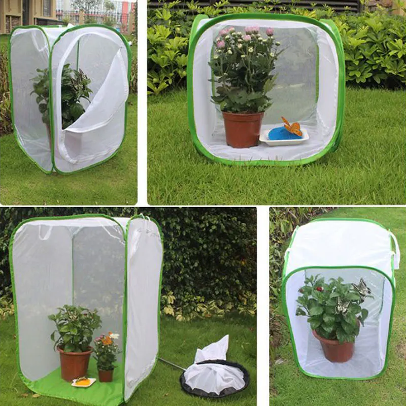 Новая складная клетка для насекомых обитания растений рассады сетчатая палатка