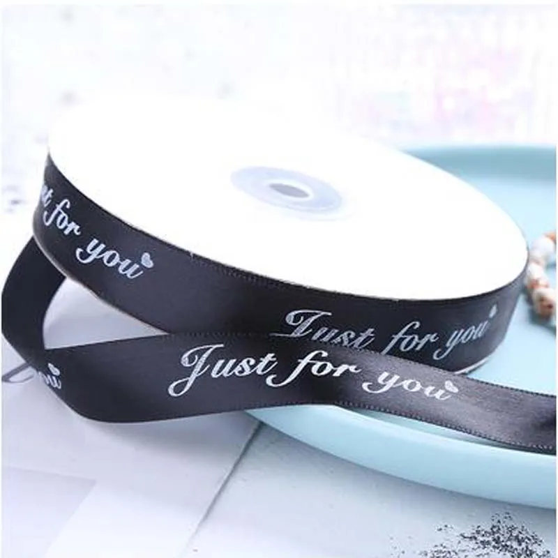 

Лента из полиэстера с принтом «Just For You», 25 мм, 15 м