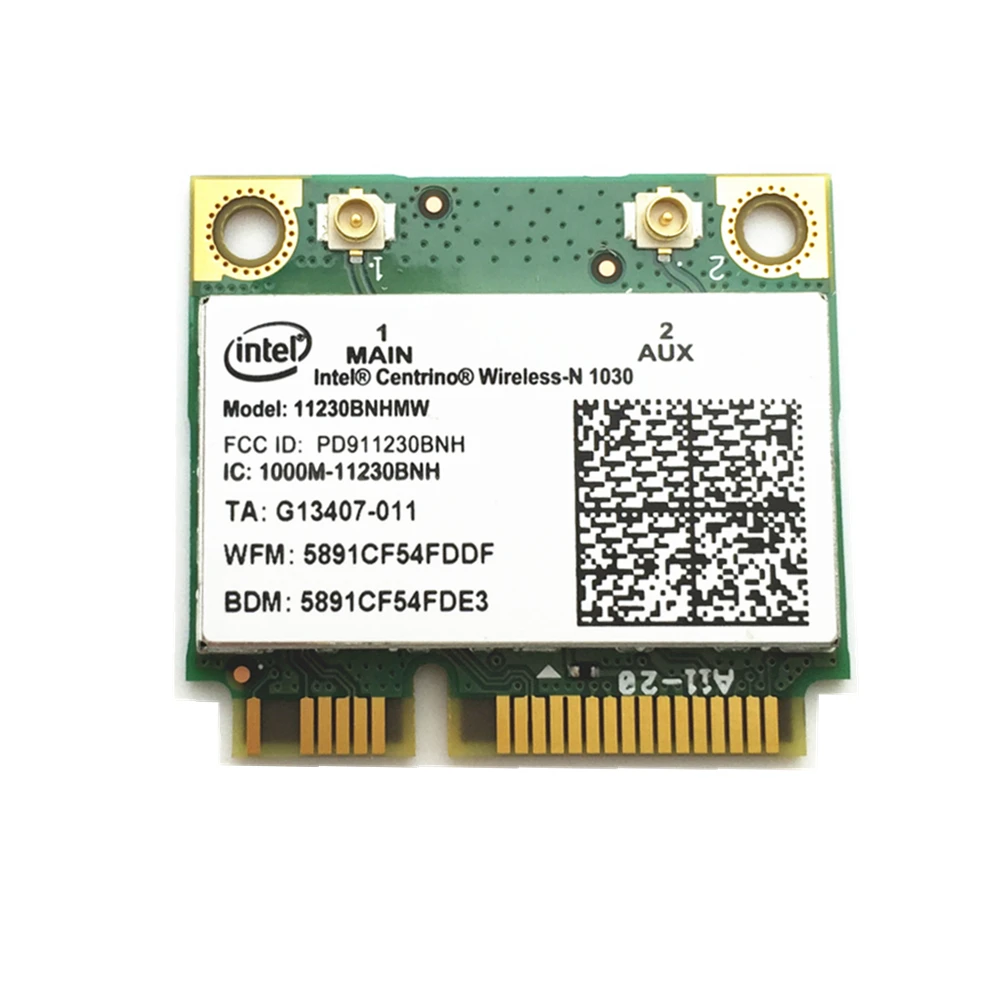 Для Centrino Wireless N Intel 1030 11230BNHMW WiFi 300M + Bluetooth BT 3 0 комбинированная карта|card cf|card openercard