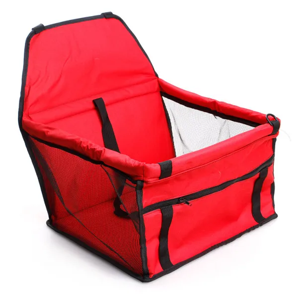 red 40x30x25cm Собак Pet Carrier Pad Водонепроницаемый собака сиденье сумка Корзина товары для животных безопасно выполнять домик для кошки сумка для щенков Собака Автокресло - Цвет: red 40x30x25cm