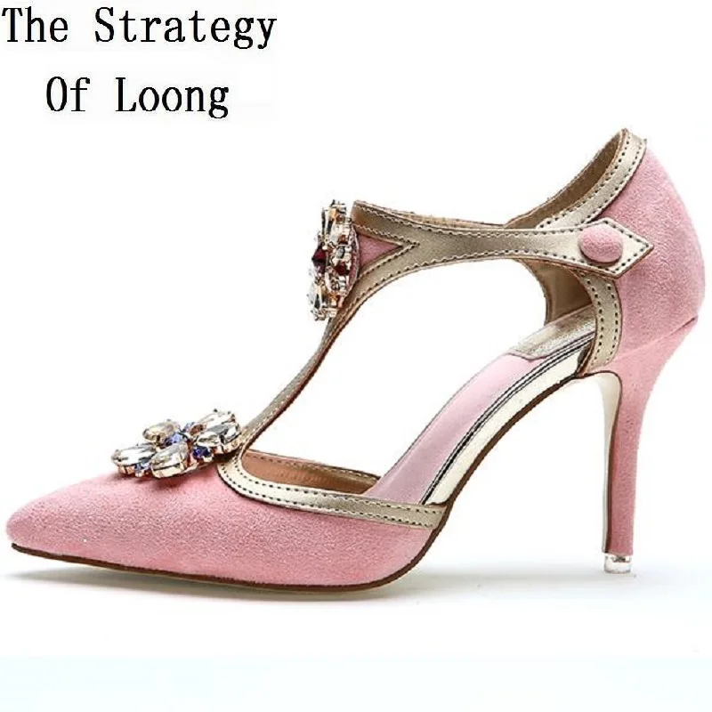 2019 Новое поступление летние женские пикантные босоножки из натуральной кожи на