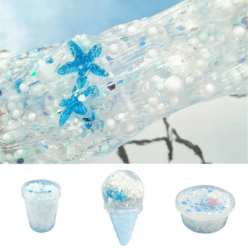 Красивый цвет смешивания облако слизи шпатлевка ароматизированный стресс дети