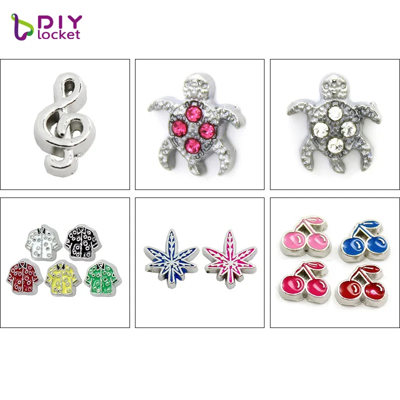 10 шт.! Смешанный стиль Плавающие Подвески цинковый сплав подходят плавающие