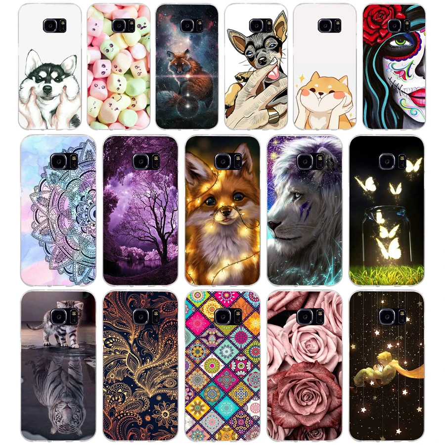 D чехол для Samsung Galaxy S7 egde S6 edge G920F i9600 силиконовый | Мобильные телефоны и аксессуары