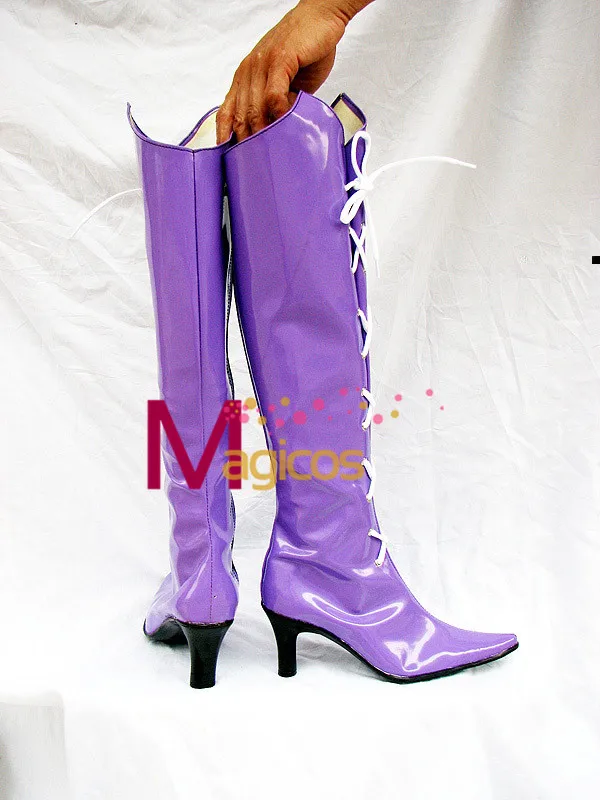 Аниме Сейлор Мун Сатурн косплей обувь для вечеринки фиолетовые красивые саги на