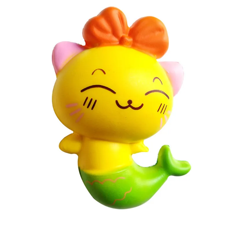 S Squishies Очаровательная котенок медленно Восстанавливающий форму крем сжимаемая